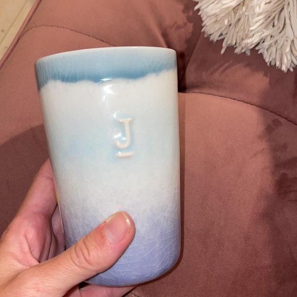 Anthropologie Wanda Monogram "J" Tumbler - Picture 3 of 6